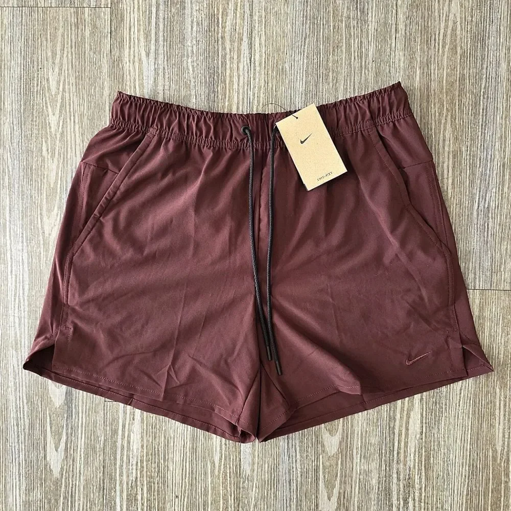 Nike Unlimited Versatile Training Gym Shorts Men's Medium M Maroon DV9336-844